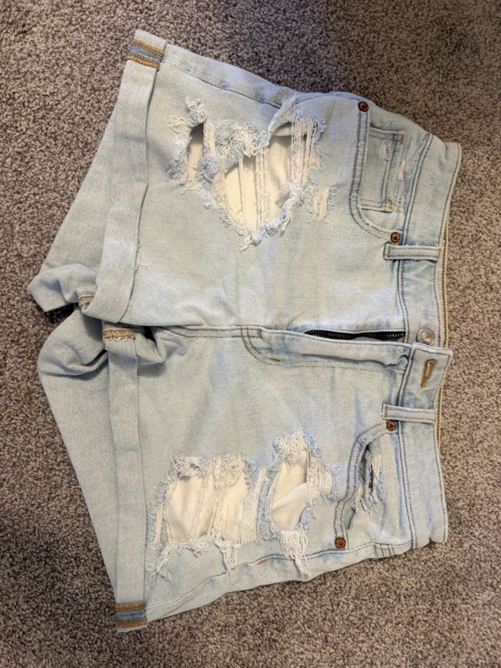American Eagle Outfitters Light Blue Denim Shorts
